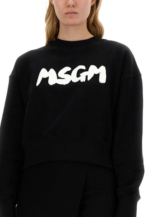  엠에스지엠 긴팔 티셔츠 3641MDM9824700099 BLACK DOM - MSGM