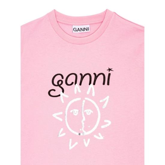  가니 반팔 티셔츠 T3771395 PINK DOM - GANNI