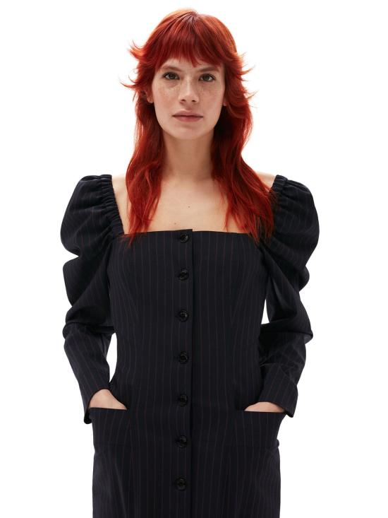  가니 미디 원피스 F7894683 DOM - GANNI