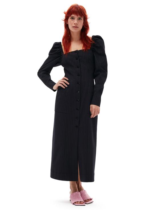  가니 미디 원피스 F7894683 DOM - GANNI