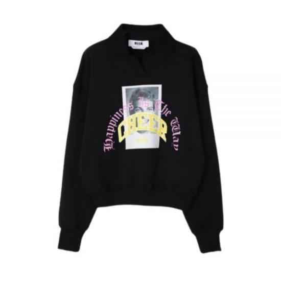  엠에스지엠 긴팔 티셔츠 3541MDM13223779999 BLACK DOM