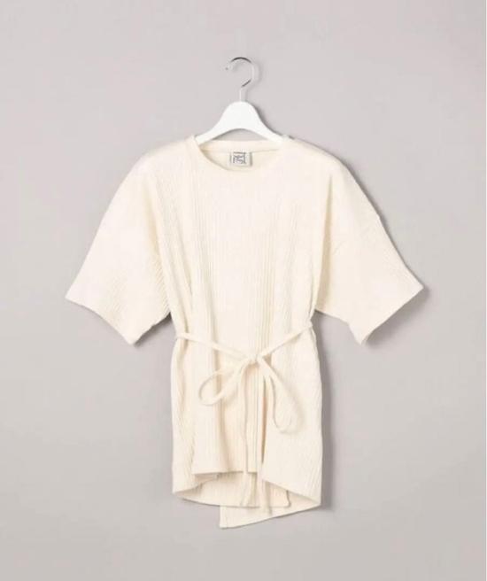  베이스레인지 반팔 티셔츠 FSHT RIB 000 WHITE DOM