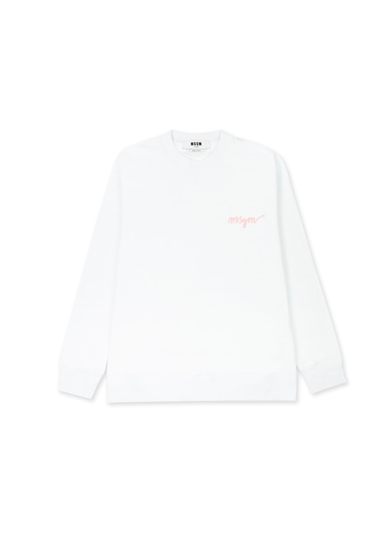  엠에스지엠 긴팔 티셔츠 3541MDM54323779901 WHITE DOM