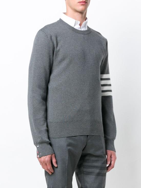 26SS 톰브라운 코튼 크레이프 4바 풀오버 MKA202A 00219 035 MED GRAY DOM - THOM BROWNE