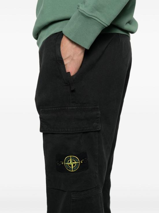  스톤 아일랜드 카고 팬츠 811530401V0129 BLACK DOM - STONE ISLAND
