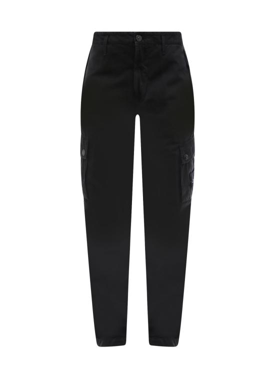  스톤 아일랜드 스트레이트 팬츠 8015303WAA0129 BLACK DOM