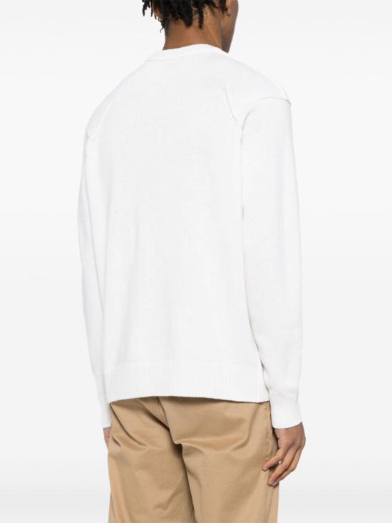  씨피 컴퍼니 램스울 GRS 크루넥 니트  17CMKN047A110149A103 GAUZE WHITE DOM - C.P. COMPANY