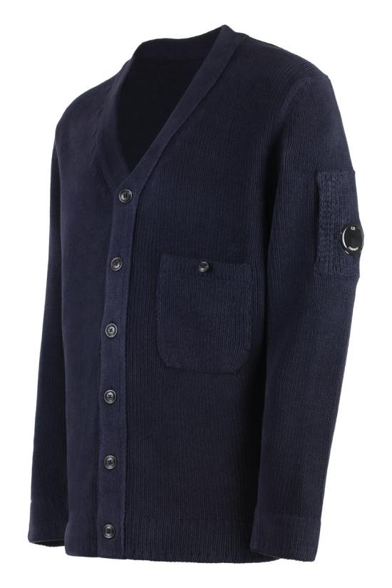  씨피 컴퍼니 가디건 17CMKN039A005558G799 NIGHTSHADE DOM - C.P. COMPANY