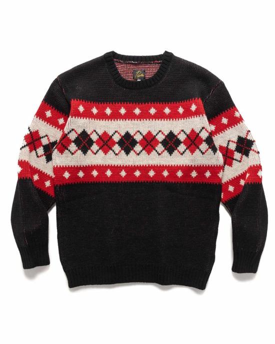  니들스 스웨터 PU316 BLACK DOM