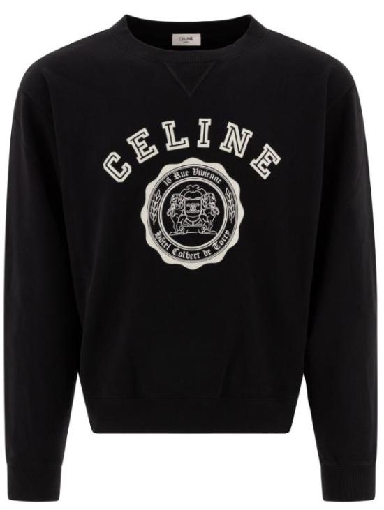 25SS 셀린느 긴팔 티셔츠 RY030670Q38AW BLACK WHITE DOM