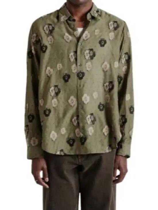  선플라워 긴팔 셔츠 12241124 GREEN DOM