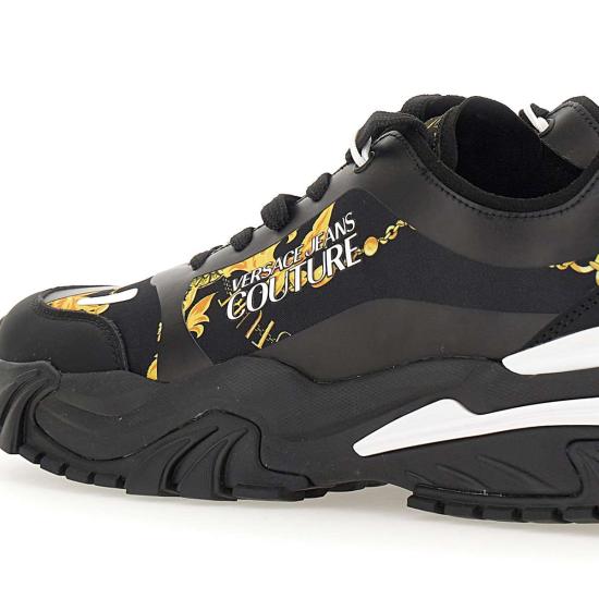  베르사체 스니커즈 77YA3SIBZS891G89 BLACK GOLD DOM - VERSACE