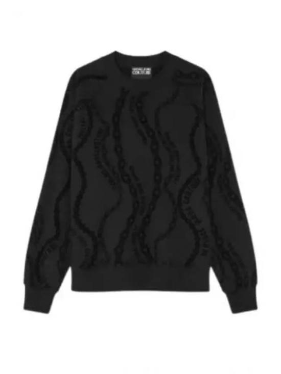  베르사체 긴팔 티셔츠 77GAI3X0FS167899 BLACK DOM