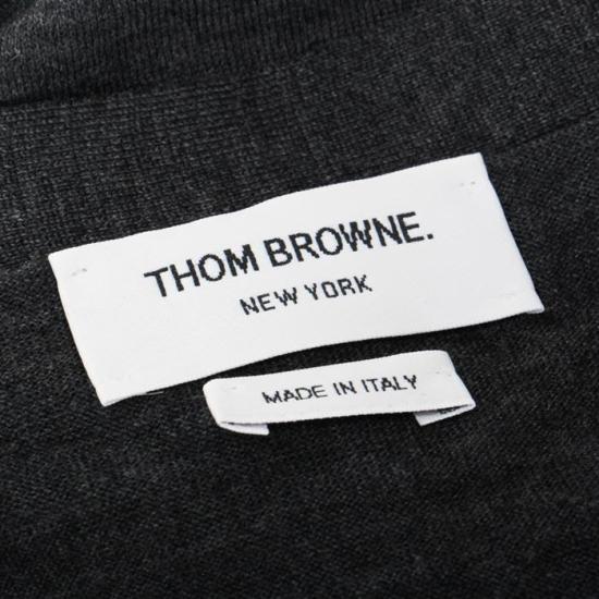 25FW 톰브라운 4바 서스테이너블 파인 메리노 울 클래식 가디건 MKC002AY1014022 DGRAY DOM - THOM BROWNE