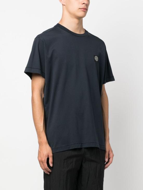  스톤 아일랜드 반팔 티셔츠 791524113A0020 NAVY BLUE DOM - STONE ISLAND