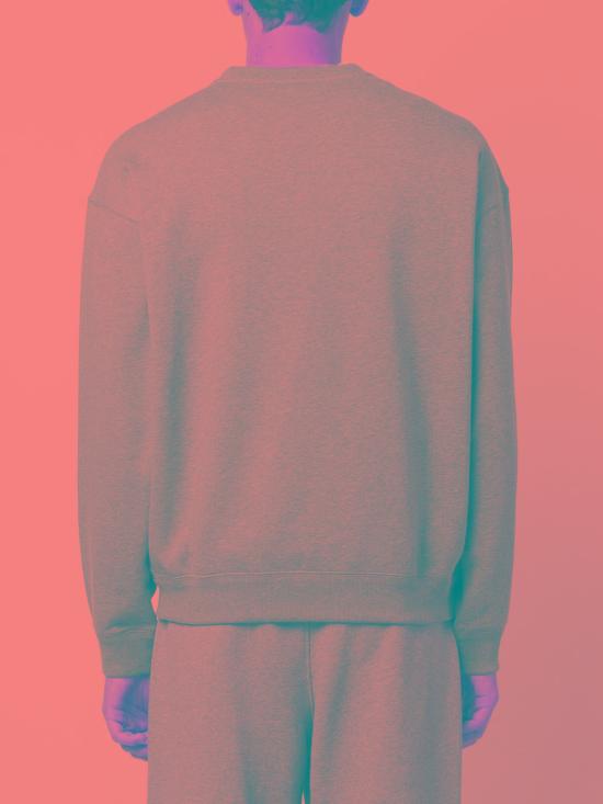  베르사체 긴팔 티셔츠 10107061A077661E100 MEDIUM GREY DOM - VERSACE