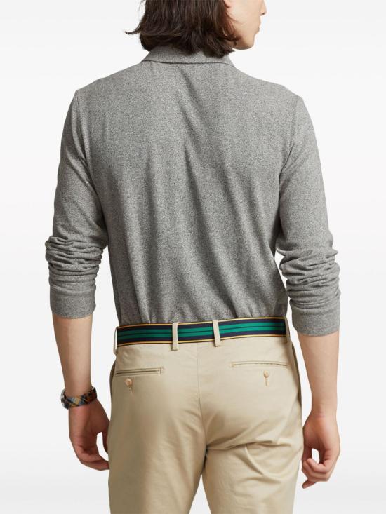 25FW 폴로 랄프로렌 클래식 핏 코튼 폴로 셔츠 710680790003 GREY HEATHER DOM - POLO RALPH LAUREN
