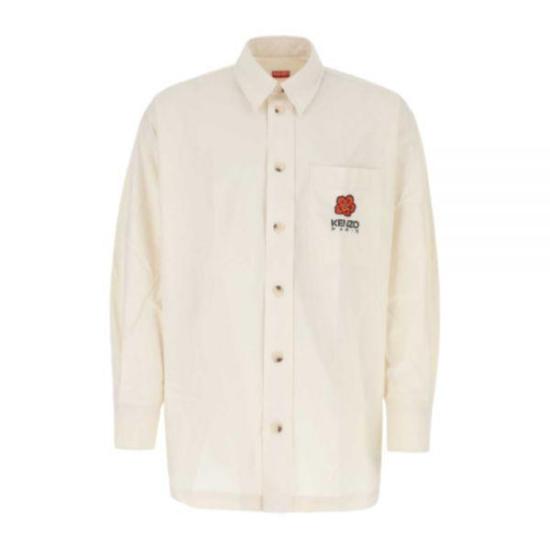  겐조 긴팔 셔츠 FD5 5CH507 9LM 03 ECRU DOM