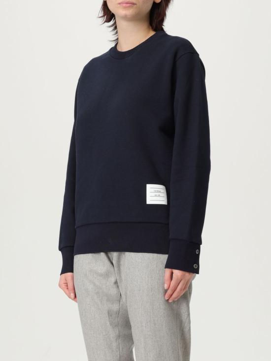 25FW 톰브라운 긴팔 티셔츠 FJT070A03377415 NAVY DOM - THOM BROWNE