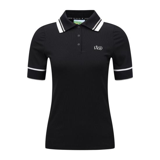  바이스골프 폴로 티셔츠 VGEMWTS05BK BLACK DOM