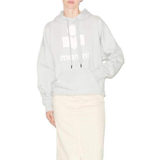  이자벨마랑 MANSEL 만셀 오버사이즈 후드 티셔츠 SW0001FAA1M07ELUEC LIGHT BLUE ECRU DOM - ISABEL MARANT