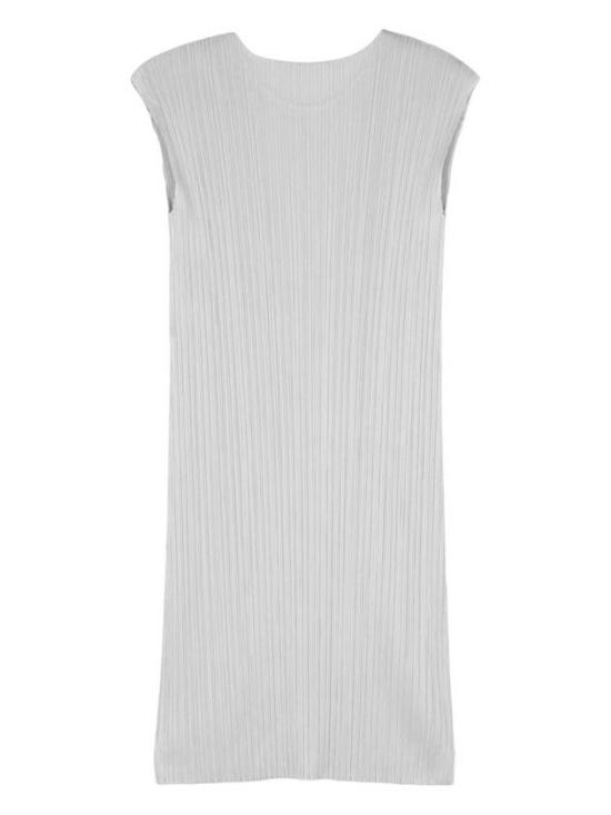  플리츠플리즈 미디 원피스 PP38JH11310 LGRAY DOM