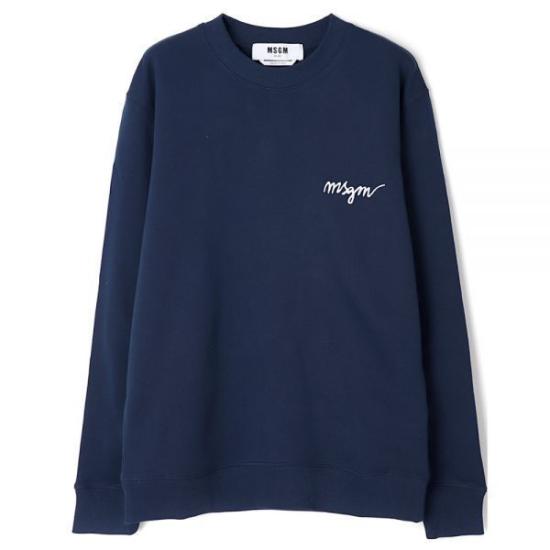  엠에스지엠 긴팔 티셔츠 3541MDM54323779989 NAVY DOM