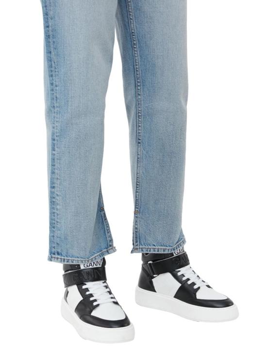  가니 스니커즈 S2067025 BLACK WHITE VINTAGE DOM - GANNI