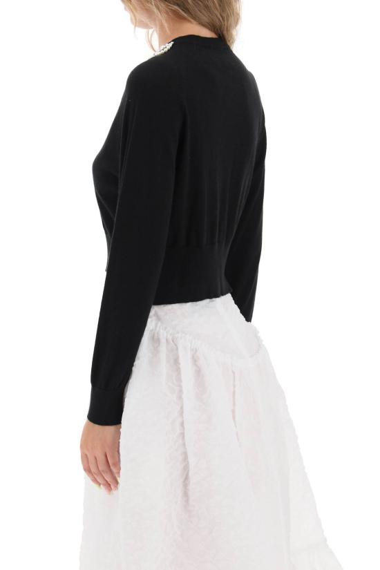  시몬로샤 가디건 CMK21B0630 CREAM PEARL CLEAR DOM - SIMONE ROCHA