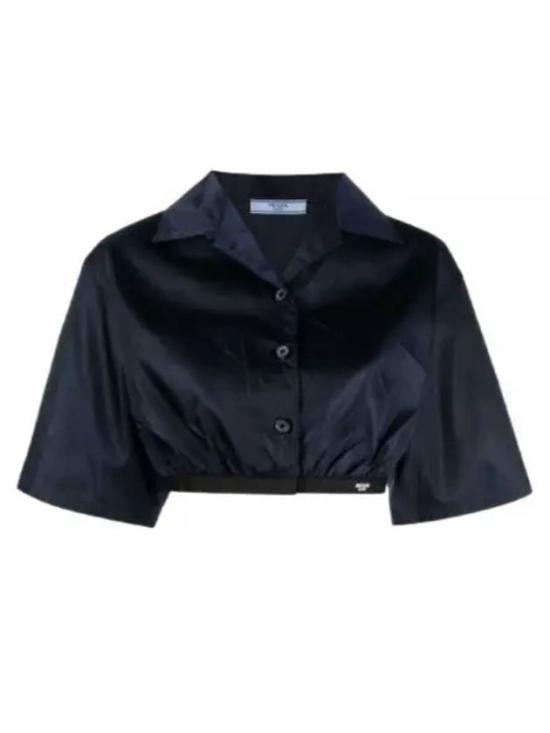  프라다 블라우스 240719S2311WQ8F01AE BLUE DOM