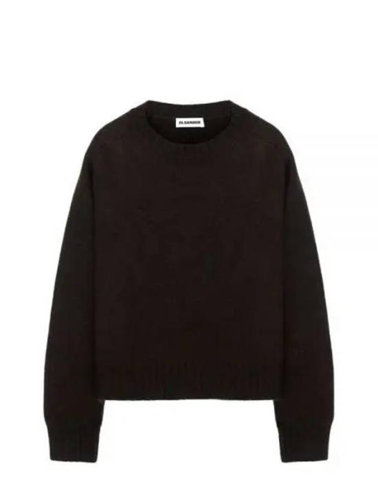  질샌더 스웨터 J02GP0042J14506203 DARK BROWN DOM