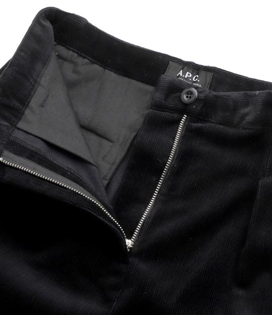  아페쎄 스트레이트 팬츠 COEKEF08398LZZ BLACK DOM - A.P.C.