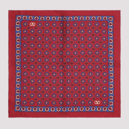 25SS 발렌티노 가라바니 머플러/스카프 6Y2EK007RME RDM BORDEAUX BLUETTE BEIGE - VALENTINO GARAVANI