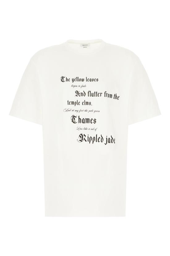 25SS 알렉산더 맥퀸 반팔 티셔츠 815069QTAC7 0909 WHITE BLACK