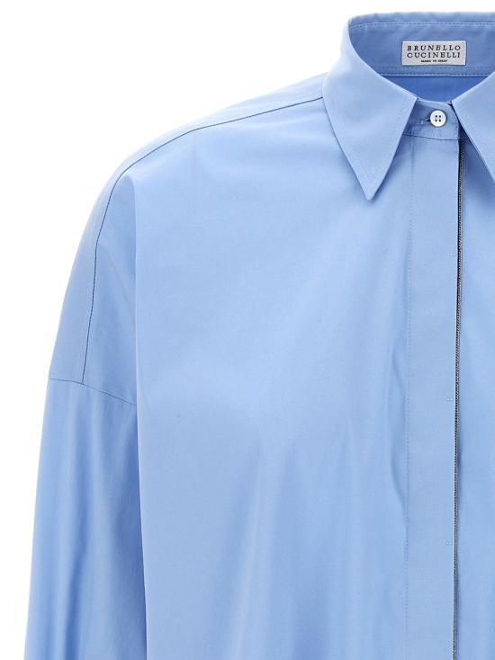 25SS 브루넬로 쿠치넬리 셔츠 M0091MA636C6172 BLUE - BRUNELLO CUCINELLI
