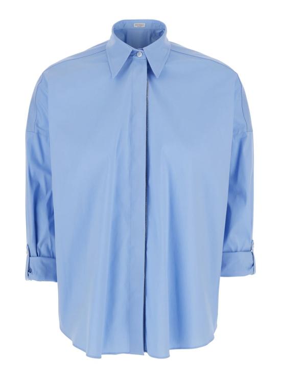 25SS 브루넬로 쿠치넬리 셔츠 M0091MA636C6172 BLUE