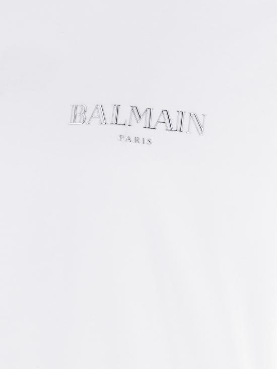 25FW 발망 반팔 티셔츠 EH1EF000GD840HF White - BALMAIN