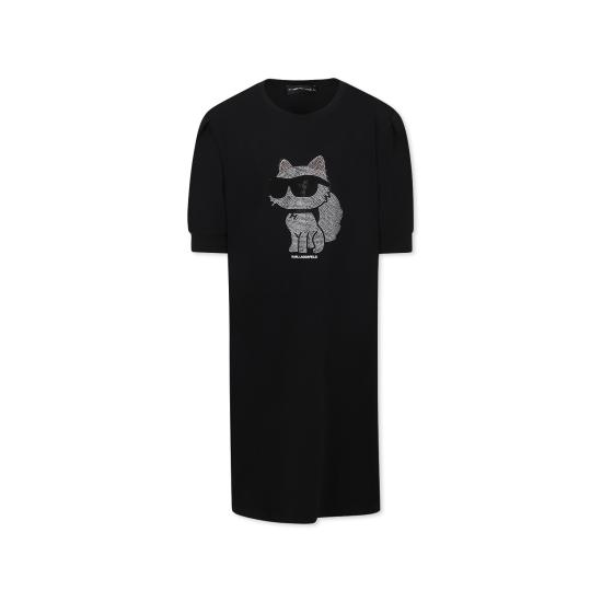 25SS [키즈] 칼라거펠트 원피스 Z30458 09B BLACK