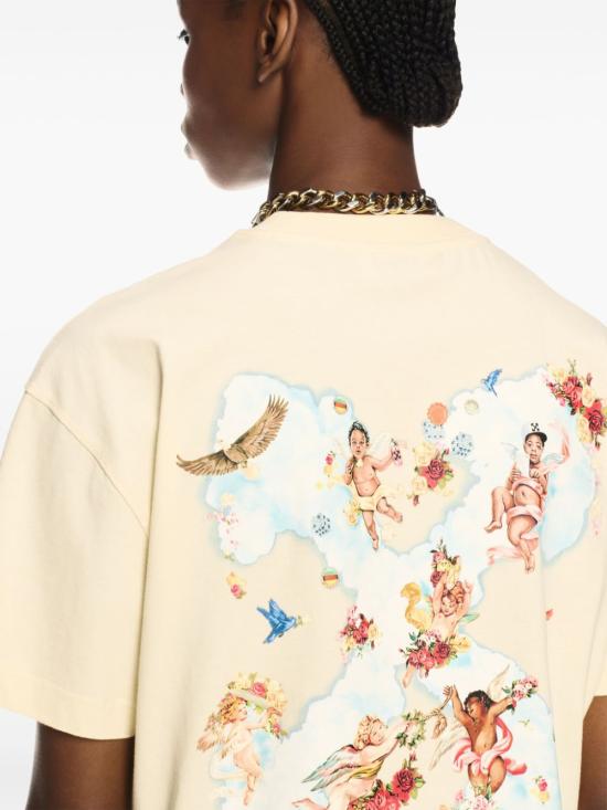 25SS 오프화이트 반팔 티셔츠 OWAA089S25JER0050B10 50B10 WHITE ASPARAGUS - OFF WHITE