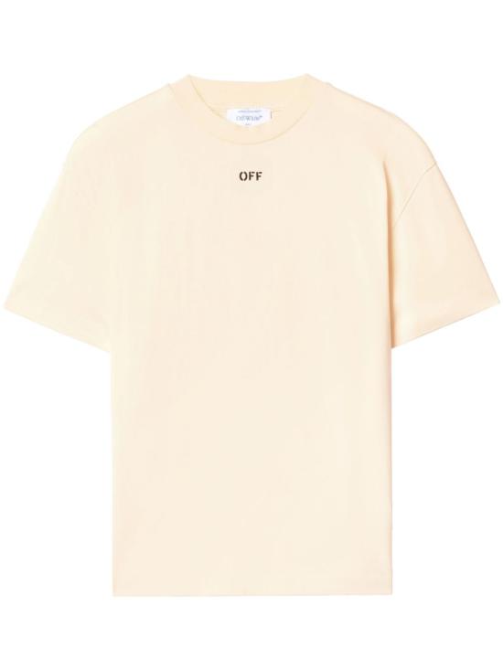 25SS 오프화이트 반팔 티셔츠 OWAA089S25JER0050B10 50B10 WHITE ASPARAGUS