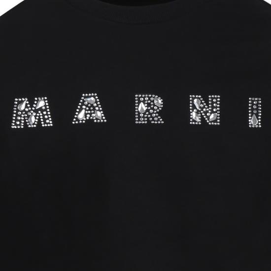 25SS [키즈] 마르니 티셔츠 M01426 M00V3 MS313F 0M900 BLACK - MARNI