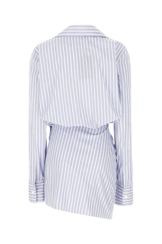 25SS 디 아티코 숏 원피스 250WCA00394CCC051AA 870 WHITE NAVY BLUE - THE ATTICO