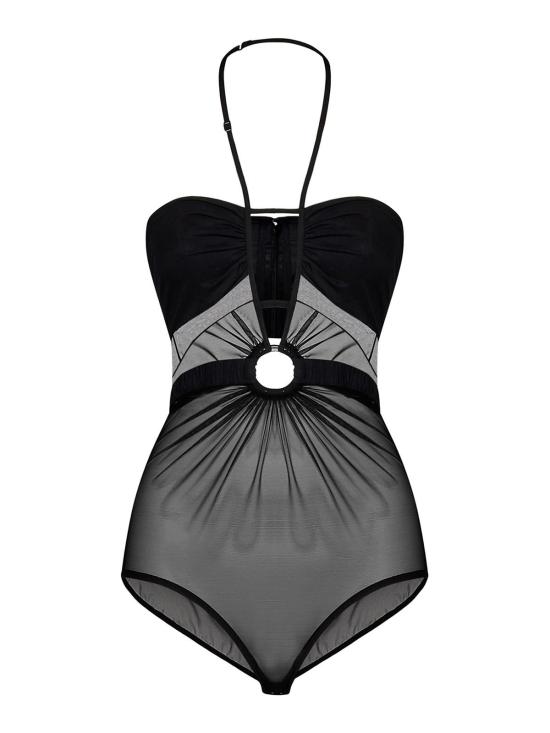  넨시 도자카 바디수트 티셔츠 NDSS23TOP039BLACK Black