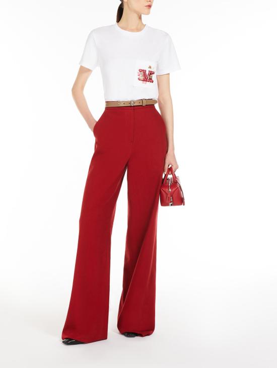 25SS 막스마라 반팔 티셔츠 2511941021600NUNZIO 004 WHITE - MAX MARA