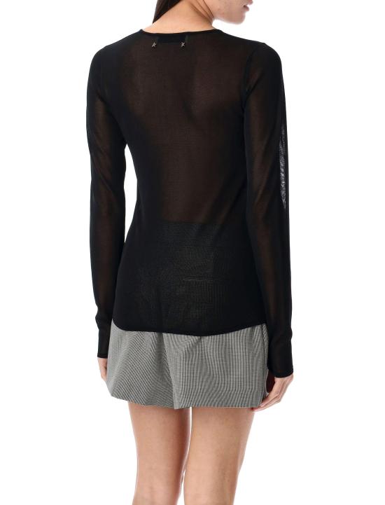 25SS 골든구스 긴팔 티셔츠 GWP02238P001971 90100 BLACK - GOLDEN GOOSE