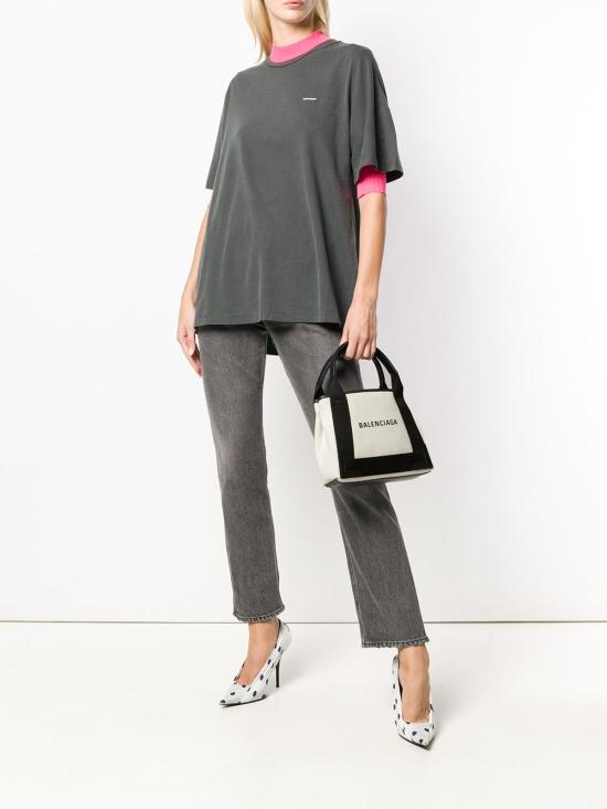  발렌시아가 NAVY 카바스 XS 백 토트백 3903462HH3N9260 IVORY DOM - BALENCIAGA