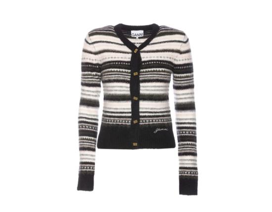  가니 가디건 K2326099 BLACK DOM