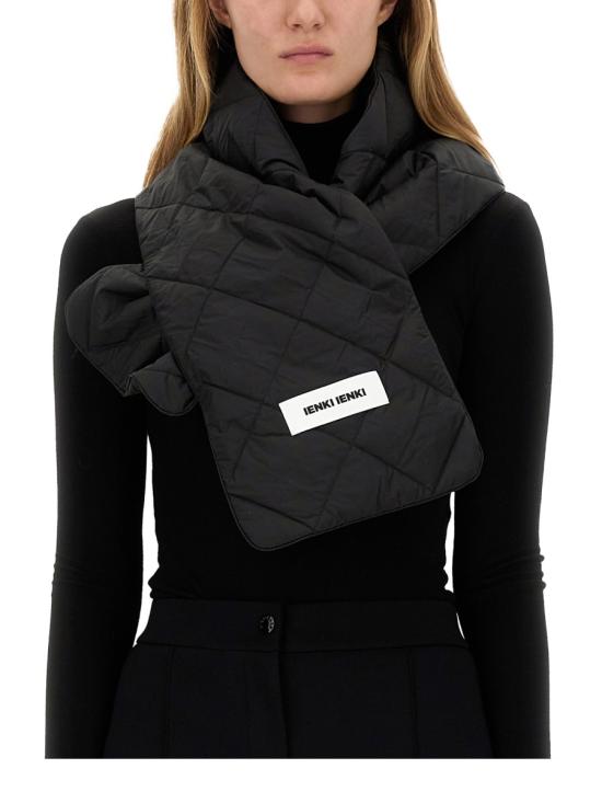  옌키옌키 머플러/스카프 SCARF MICRO BLACK DOM - IENKI IENKI