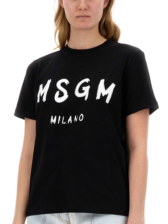 25SS 엠에스지엠 반팔 티셔츠 2000MDM51020000299 BLACK DOM - MSGM