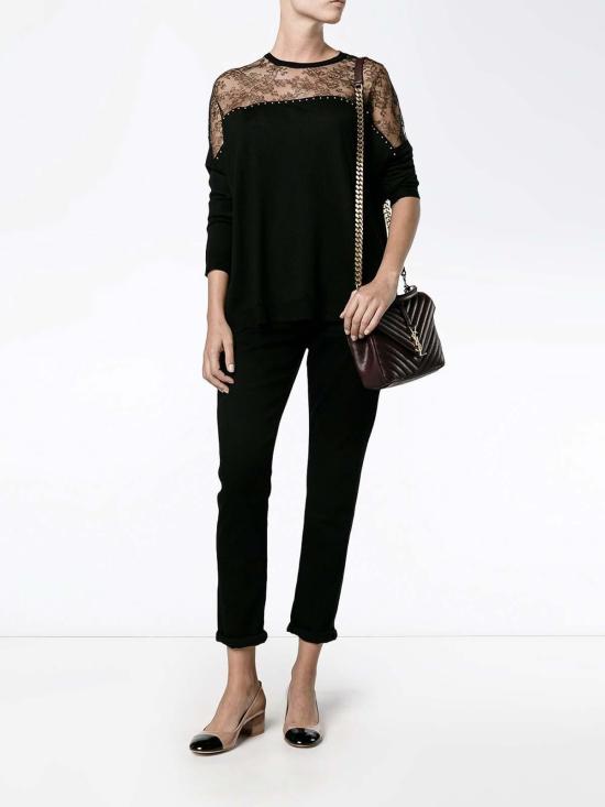  발렌티노 가라바니 긴팔 티셔츠 LB3KC17V2TM0NO Black - VALENTINO GARAVANI